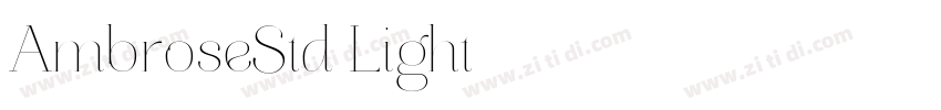AmbroseStd Light字体转换